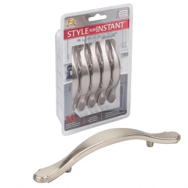 3" Center-to-Center Gatsby Retail Packaged Cabinet Pull