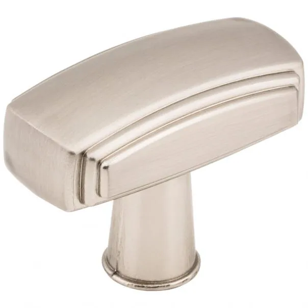 1-9/16" Overall Length Rectangle Delgado Cabinet Knob