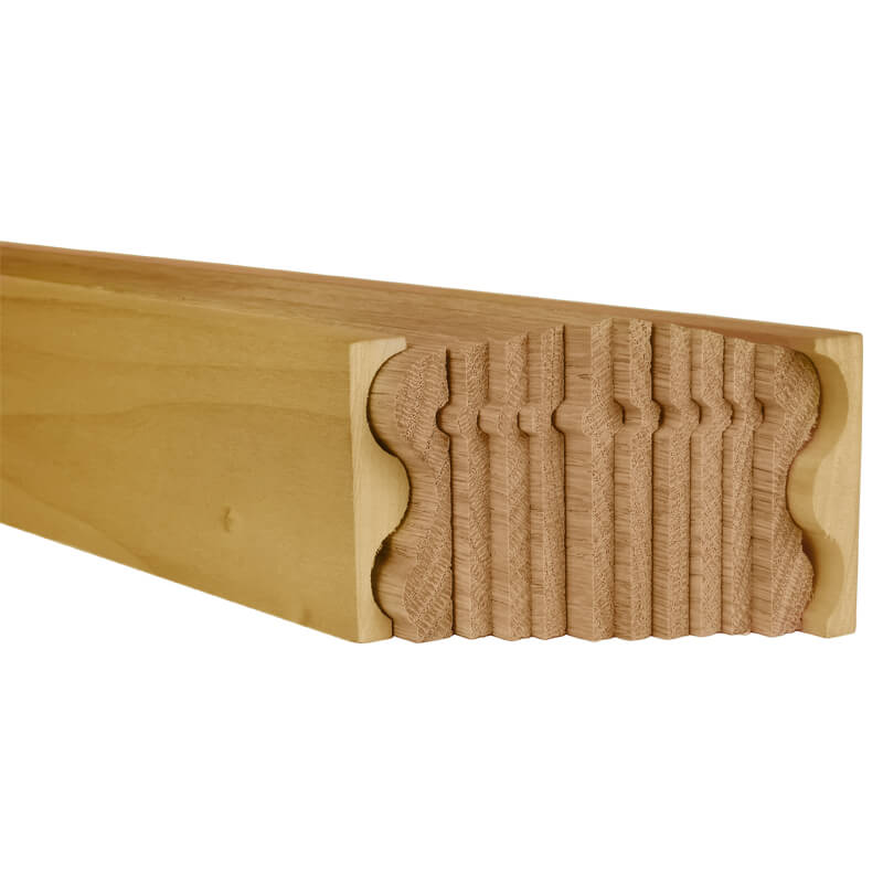 6002 Rectangular Modern Bending Wood Handrail