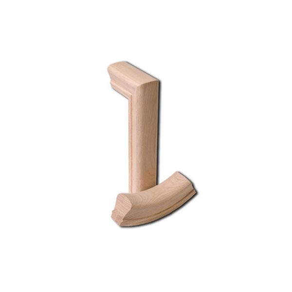7099 2 Rise Straight Gooseneck Wood Handrail Fitting
