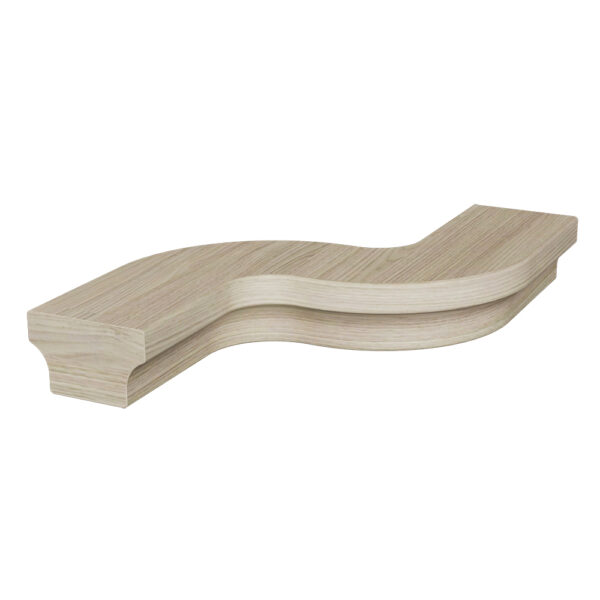 7422-L Left S-Turn Wood Handrail Fitting