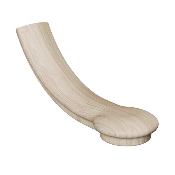 7510 Start Easing with Cap Wood Handrail Fitting