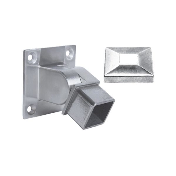 Adjustable Wall Mount for Square Handrail – 40 x 40 x 2 mm