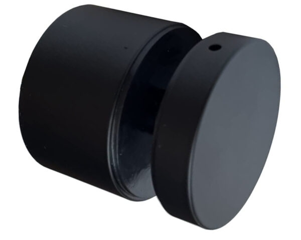 Round Glass Standoff – Fits 8 to 18 mm glass – Satin Black
