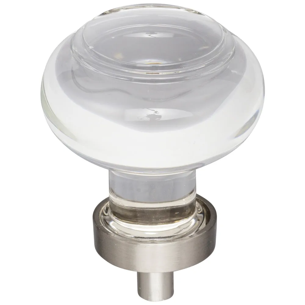 Harlow Button Glass Cabinet Knob