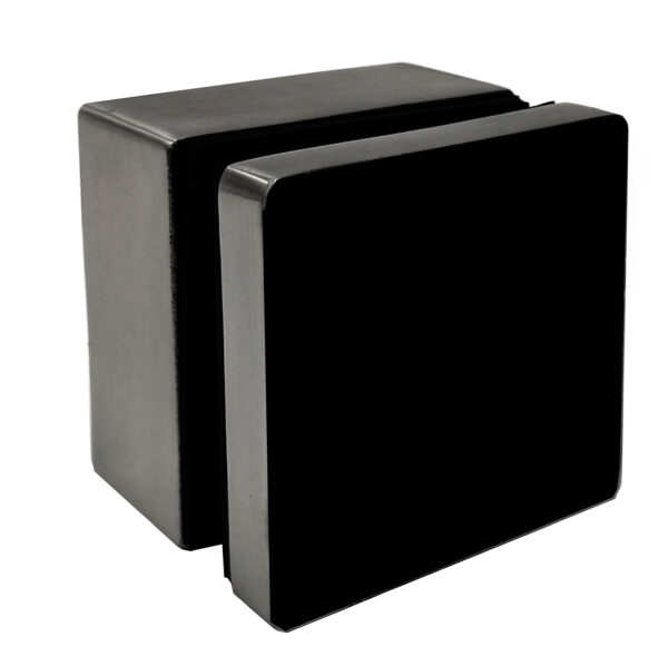 Square Glass Standoff – Fits 8.76 to 21.52 mm glass – Satin Black