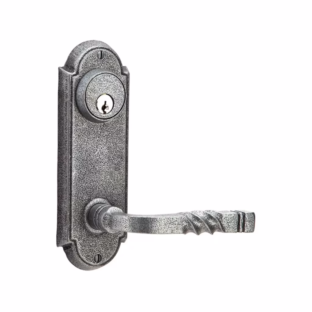 Wrought Steel #5 Keyed 3-5/8" C-to-C Sideplate Lock