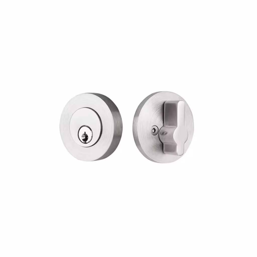 Stainless Steel Modern Disc Keyed Deadbolt