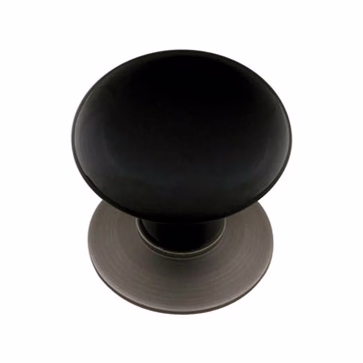 Ebony Porcelain Cabinet Knob