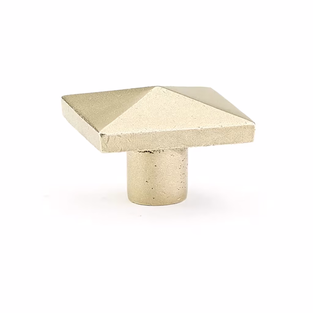 Square Sandcast Bronze Cabinet Knob