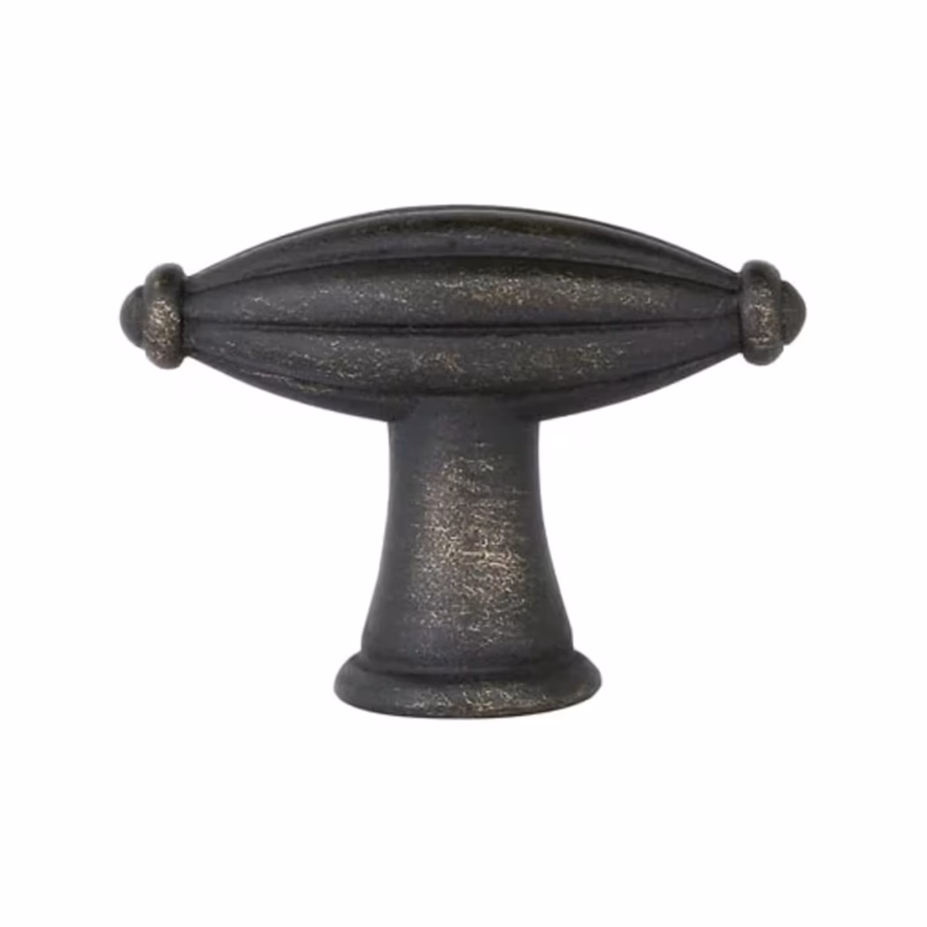 Fluted Finger Tuscany Bronze Cabinet Knob