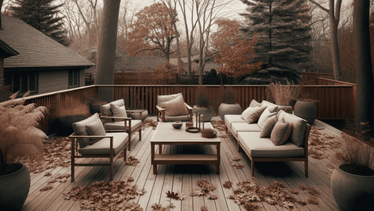 Outdoor Living Space in the Winter