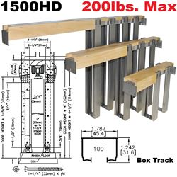 1500HD Series Heavy-Duty Pocket Door Frame Kits
