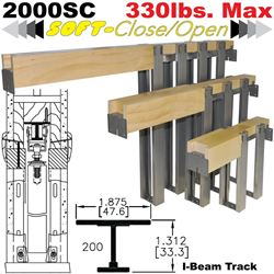 2000SC Series Heavy-Duty Soft-Close Pocket Door Frame Kits